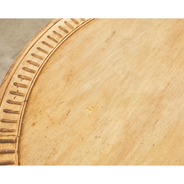 19th Century 19th Century Georgian Bleached Mahogany Pie Crust Tripod Table For Sale - Image 5 of 13