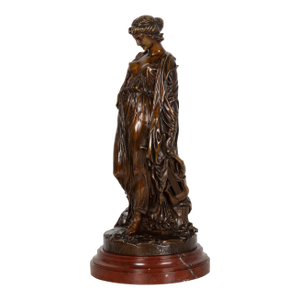 French Antique Bronze Sculpture of “Sapho” by Jean-Baptiste Clesinger Ca. 1875