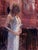 Remembering Mornings With You by Clyde Steadman | Oil Painting of a woman in a white dress For Sale