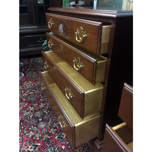 Wood Vintage Bachelor Chests, Nightstands, Harden Furniture, the Pair For Sale - Image 7 of 17