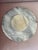 Mid 20th Century Round Gray /White Marble Lazy Susan/Serving Tray For Sale - Image 5 of 6