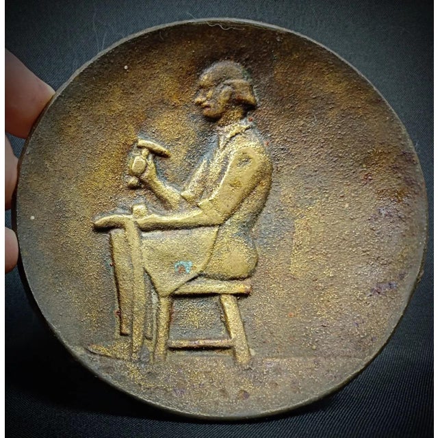 Metal Vintage 20th Century Bronze Trinket Dish Signed "Clenget" For Sale - Image 7 of 7