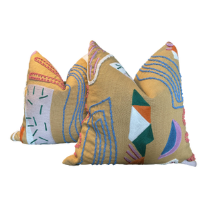 Pierre Frey Farrah in Sprinkles 22” Down-Filled Pillows - A Pair