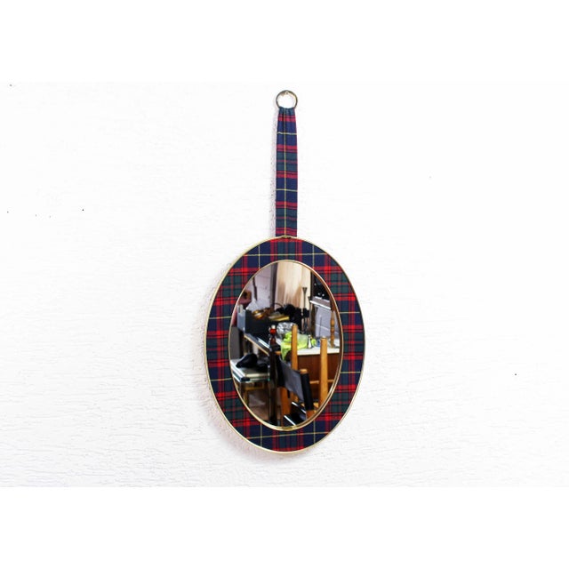 Scottish Fabric Mirror, 1960 For Sale - Image 3 of 12