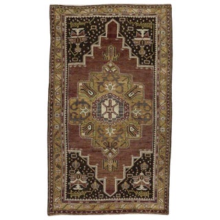 Vintage Turkish Oushak Rug, 04'00 X 06'08 For Sale