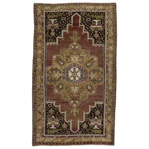 Vintage Turkish Oushak Rug, 04'00 X 06'08