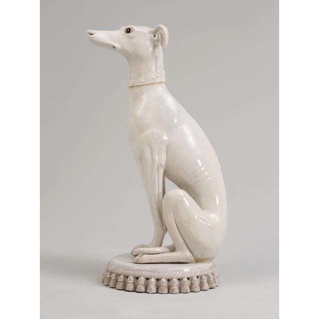 Vintage Italian Whippet Sculpture For Sale - Image 4 of 15