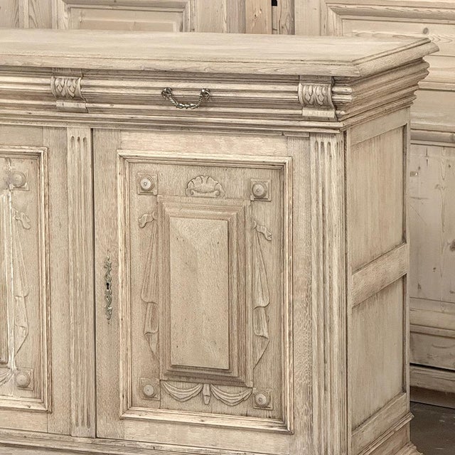 19th Century Louis XIV Style Stripped Oak Buffet For Sale - Image 10 of 18