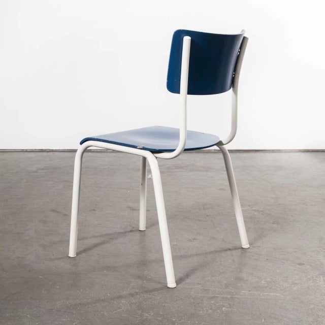Blue Stacking Dining Chair from Thonet, 1970 For Sale - Image 9 of 12