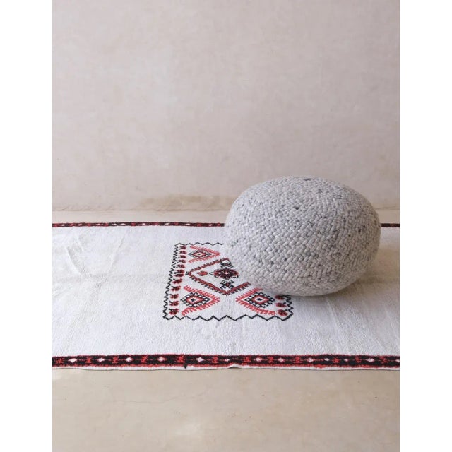 Textile White Moroccan Rug - 4'4" X 7'9" Ft For Sale - Image 7 of 8