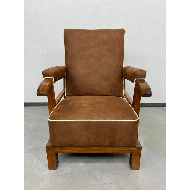 Textile Art Deco Armchairs, 1930s, Set of 2 For Sale - Image 7 of 13