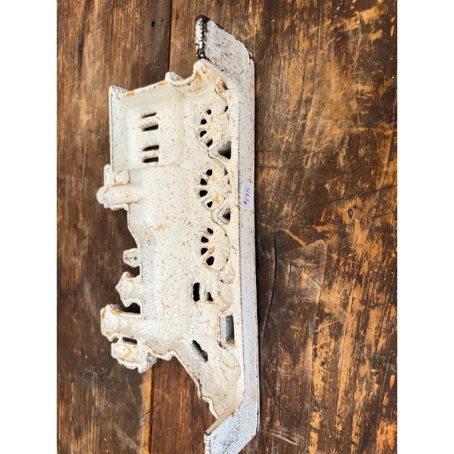 American 1930s Vintage Cast Iron Locomotive Train Doorstop For Sale - Image 3 of 3