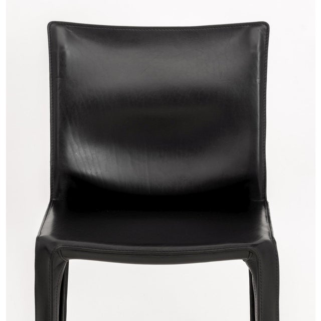 Mid-Century Modern Set of Six Mario Bellini for Cassina "Cab 412" Side Chairs For Sale - Image 3 of 14