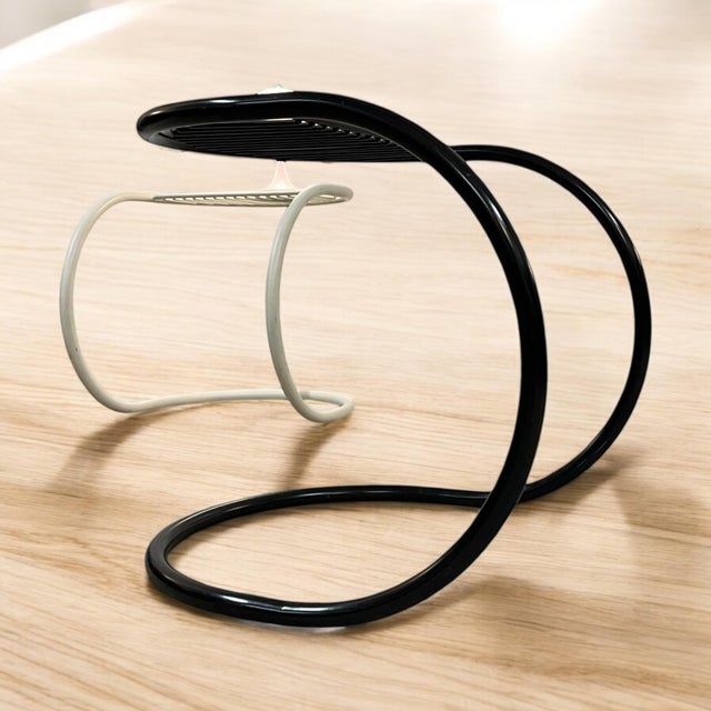 Space Age Tubular Steel Nightstand For Sale - Image 3 of 7