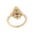 A 21st-century 14k gold vintage-style ring featuring a central 1.06 carat cushion-cut diamond, surrounded by intricate...