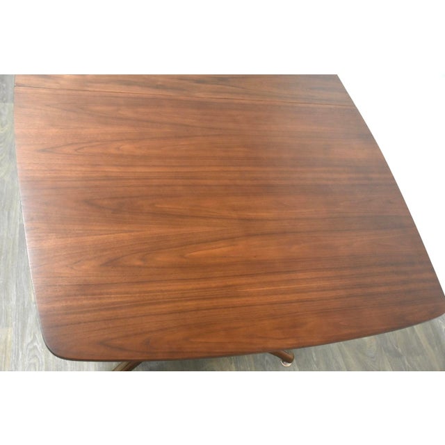 Kent Coffey 1960s Refinished Walnut Dining Table by Kent Coffey Perspecta For Sale - Image 4 of 8