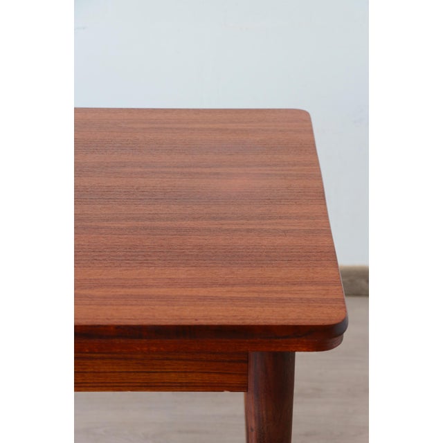 Brown Vintage Scandinavian Teak Extendable Dining Table, 1960s For Sale - Image 8 of 18