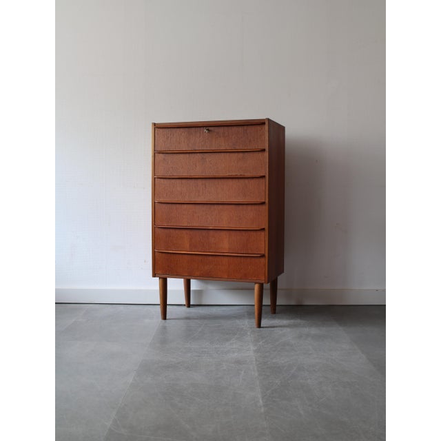 Vintage Danish Chest of Drawers in Teak, 1960s For Sale - Image 11 of 11