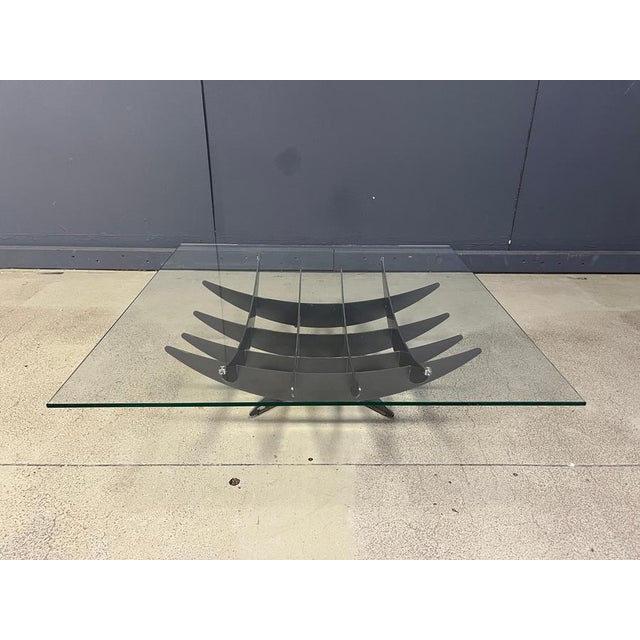 Atlas Coffee Table with Glass by Cattelan, Italy, 1990s For Sale - Image 10 of 12
