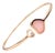 Late 20th Century Chopard Rose Gold Happy Hearts Diamond Pink Opal Bracelet For Sale