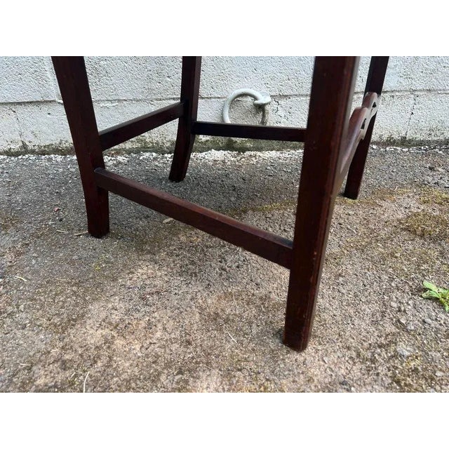 Early 20th Century 1930s Chippendale Style Mahogany Ladder Back Dining Chairs - Set of 5 For Sale - Image 5 of 12