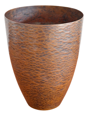 Bauhaus Copper Vase by Albert Gustav Bunge, 1930s