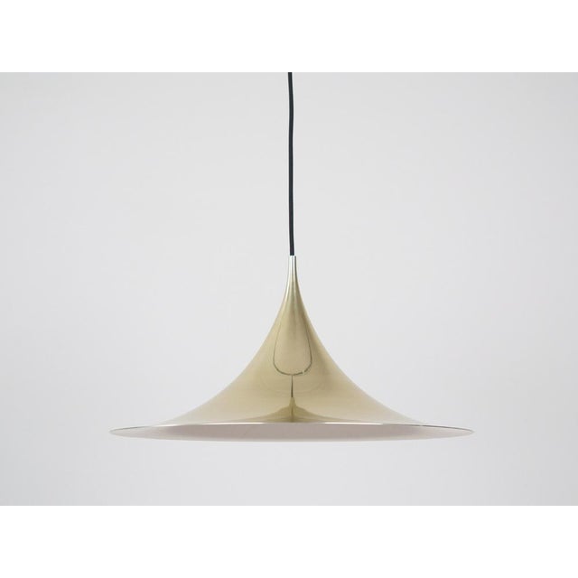 Vintage Semi Pendant Lamp by Bonderup and Thorup for Fog & Mørup, 1968 For Sale - Image 13 of 13