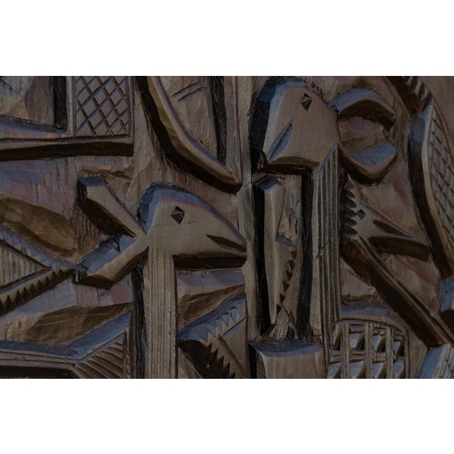African Very Tall Mid 20th Century African Nupe Door For Sale - Image 3 of 10