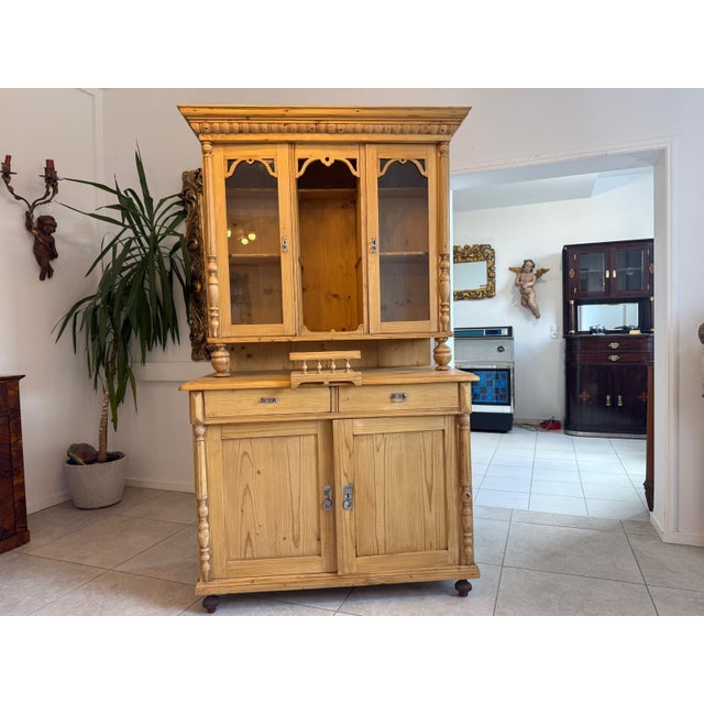 Gründerzeit Wood Kitchen Cupboard For Sale - Image 3 of 15