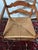 American Vintage Tell City/Ethan Allen Style Colonial Early American Ladderback Dining Wooden Armchair, Woven Rush Seat For Sale - Image 3 of 12