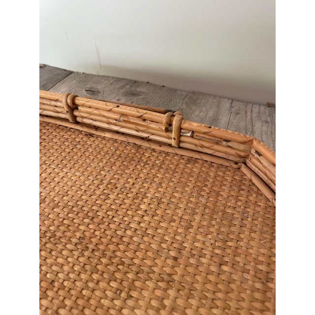 1950s Cane and Bamboo Tray, 1950s For Sale - Image 5 of 8
