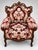 Red Louis XV Style Sofa and Armchairs, Set of 3 For Sale - Image 8 of 9