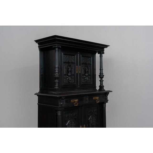 Gründerzeit Sideboard in Black, 1800s For Sale - Image 5 of 18