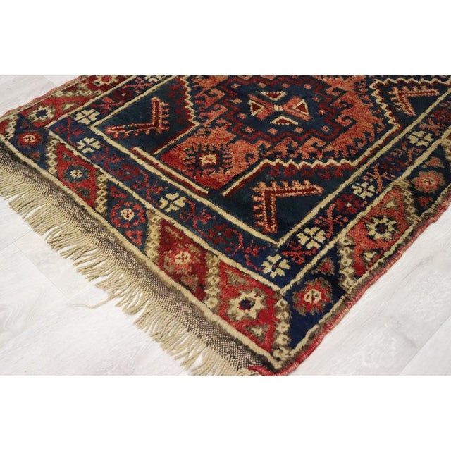 Vintage Turkish Hand Knotted Rug, 1950s For Sale - Image 8 of 16