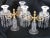 c1810 Pair Georgian Antique Cut Glass with Ormolu Candelabra/ Candle Holders. Glass expertly cut. Small hairline on one...