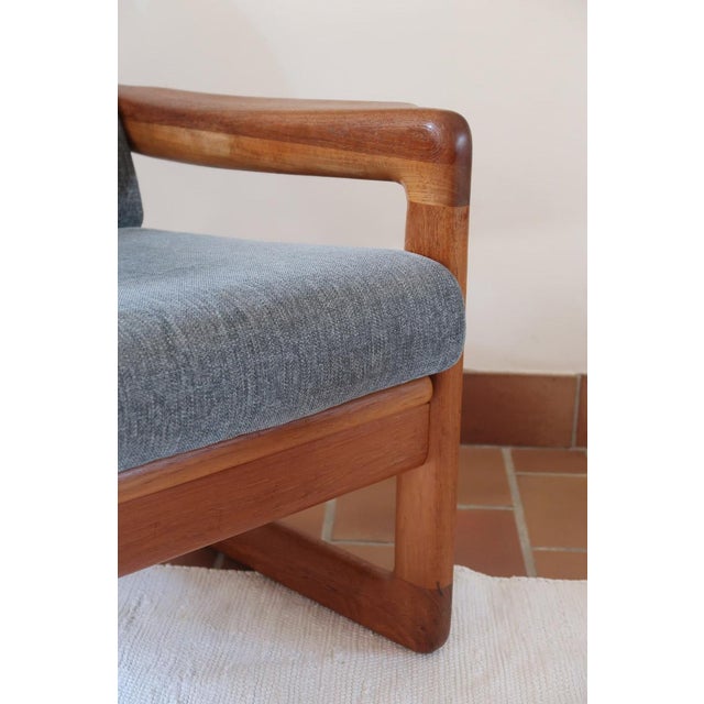 Brown Teak Sledge-Base Lounge Chairs by Komfort, Denmark, 1960s, Set of 2 For Sale - Image 8 of 18