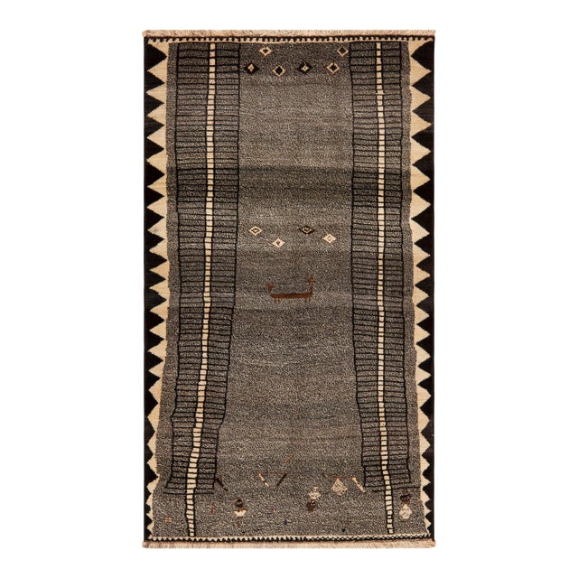 Nazmiyal Collection Vintage Persian Gabbeh Rug For Sale