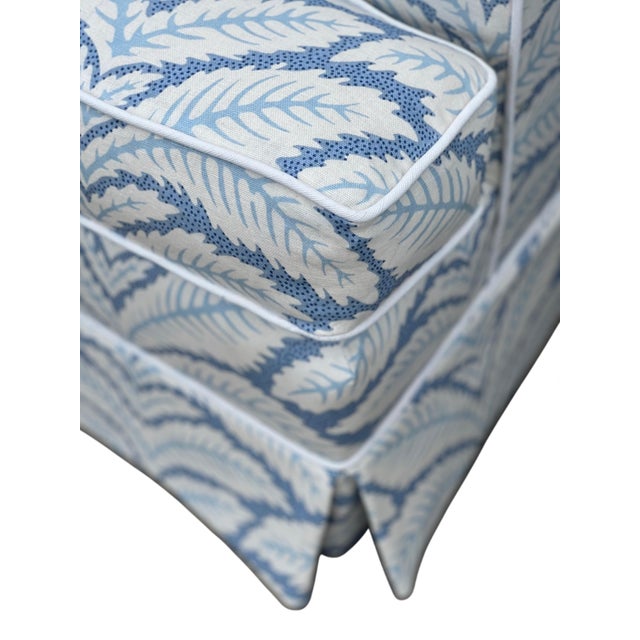 Pair of Baker Furniture Company Club Chairs in Brunschwig & Fils For Sale - Image 15 of 18
