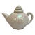 Vintage Opalescent Seashell Ceramic Teapot For Sale