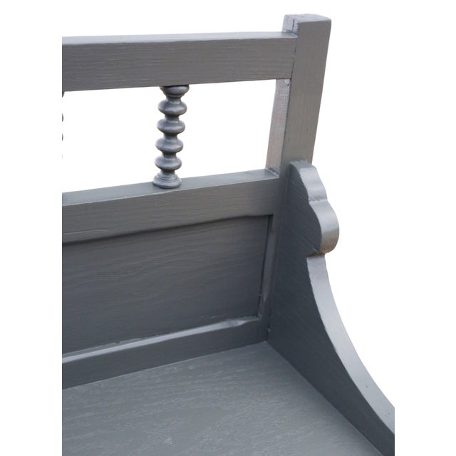 Wood Antique Painted Wall Display Shelf Unit, 1900s For Sale - Image 7 of 10