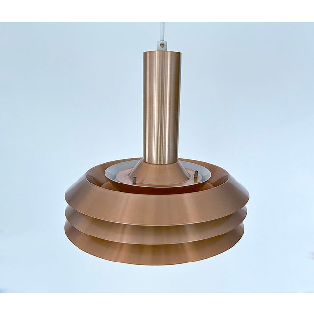 Mid-Century Modern Danish Copper Pendant Light, 1970s For Sale - Image 11 of 18