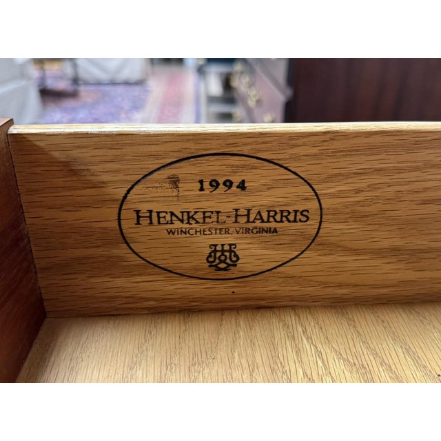 1990s Henkel Harris Mahogany Dresser Model No. 166 For Sale - Image 15 of 16