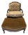 Stoneleigh Ltd. Traditional Mohair and Fabric French Upholstered Custom Lounge Chair With Matching Ottoman For Sale