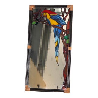 Stained Glass Mirror, 1970s For Sale
