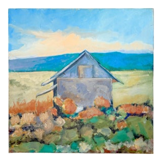 Original Impressionist Landscape Painting, "Poppies," by Burson, 1995 For Sale