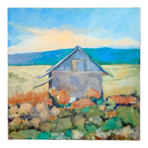Original Impressionist Landscape Painting, "Poppies," by Burson, 1995