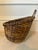 Gabriella Crespi Vintage French Mid-Century Woven Rattan Wall Basket For Sale - Image 4 of 12