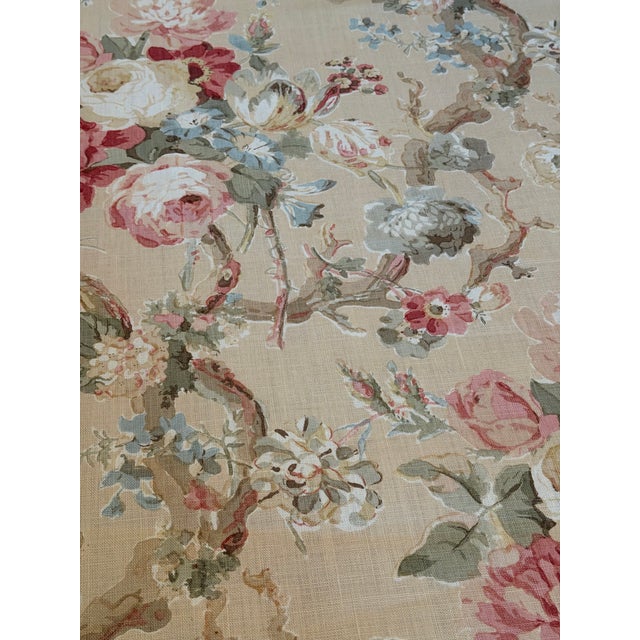Lee Jofa Lee Jofa Bryanston Hand Blocked Fabric 19 1/2 Yards For Sale - Image 4 of 7
