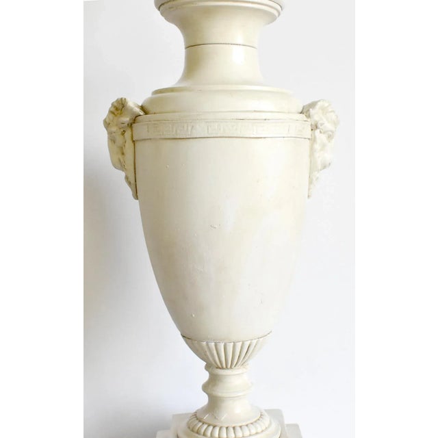 Vintage Mid-Century Ram's Head Neoclassical Table Lamp For Sale In San Francisco - Image 6 of 13