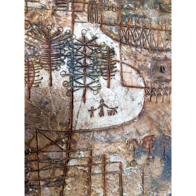 Heshi Yu Abstract Cityscape Modernist Artwork Canvas Signed For Sale In Miami - Image 6 of 12